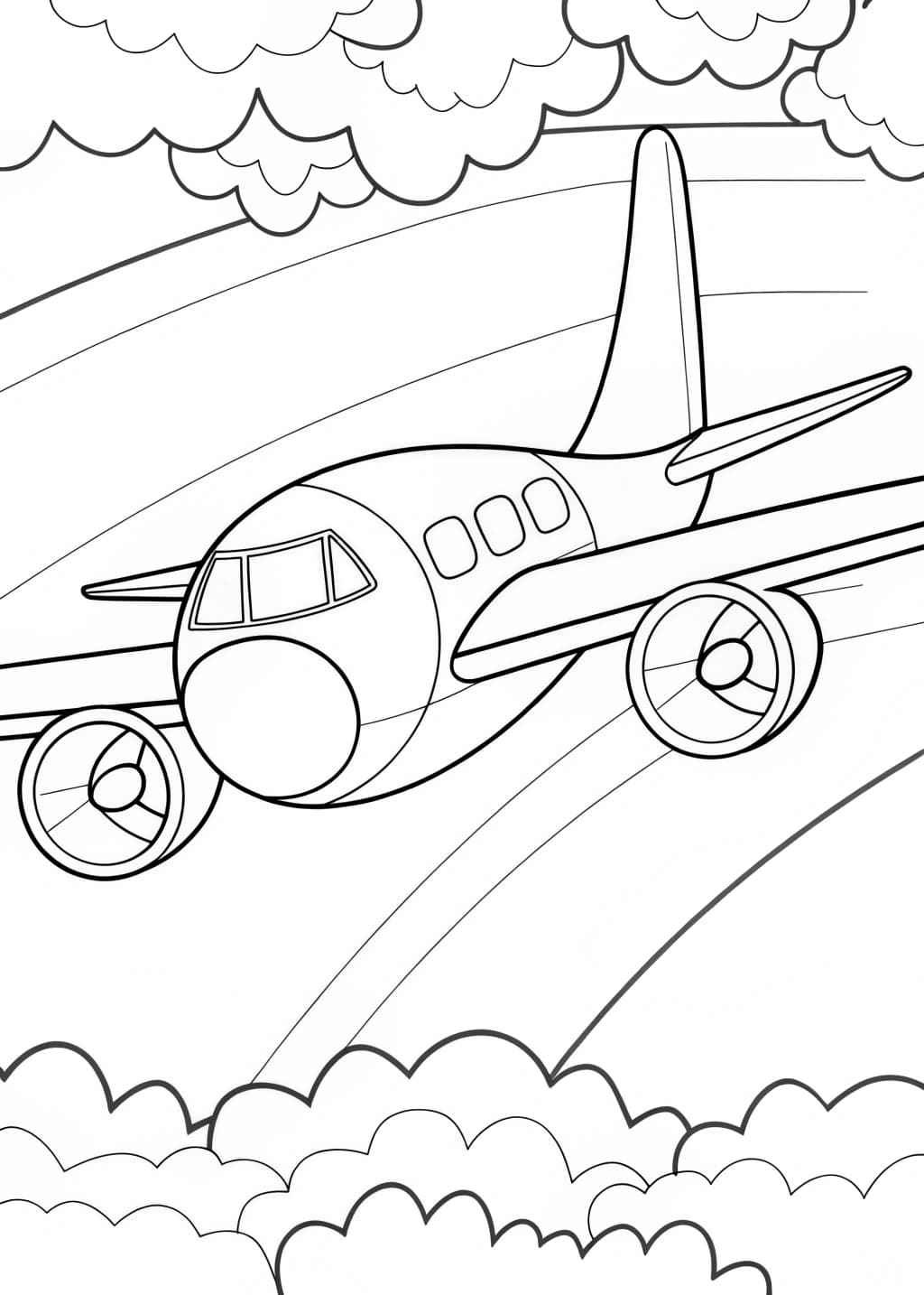 Aeroplane Coloring Page