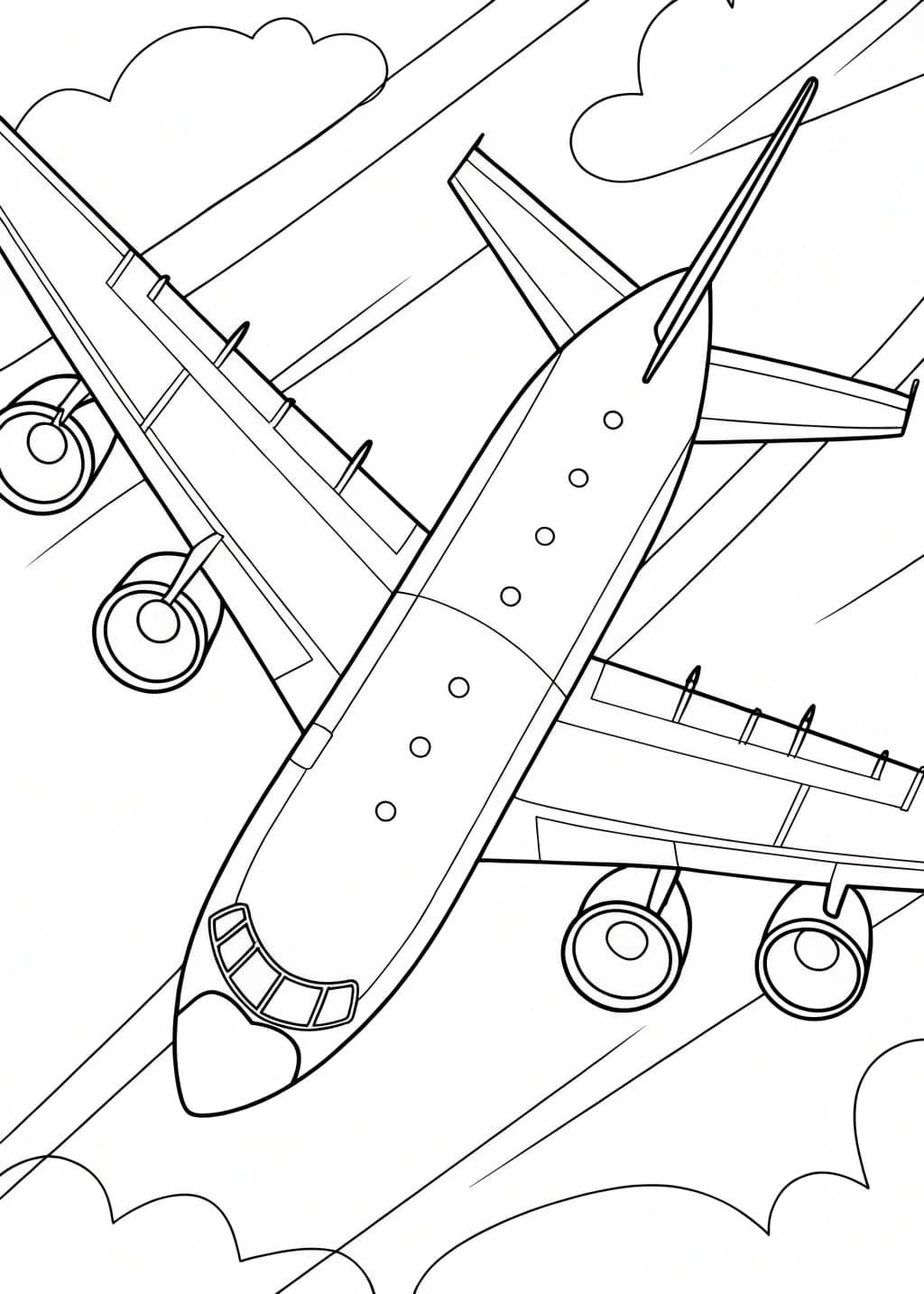 Aircraft Coloring Page