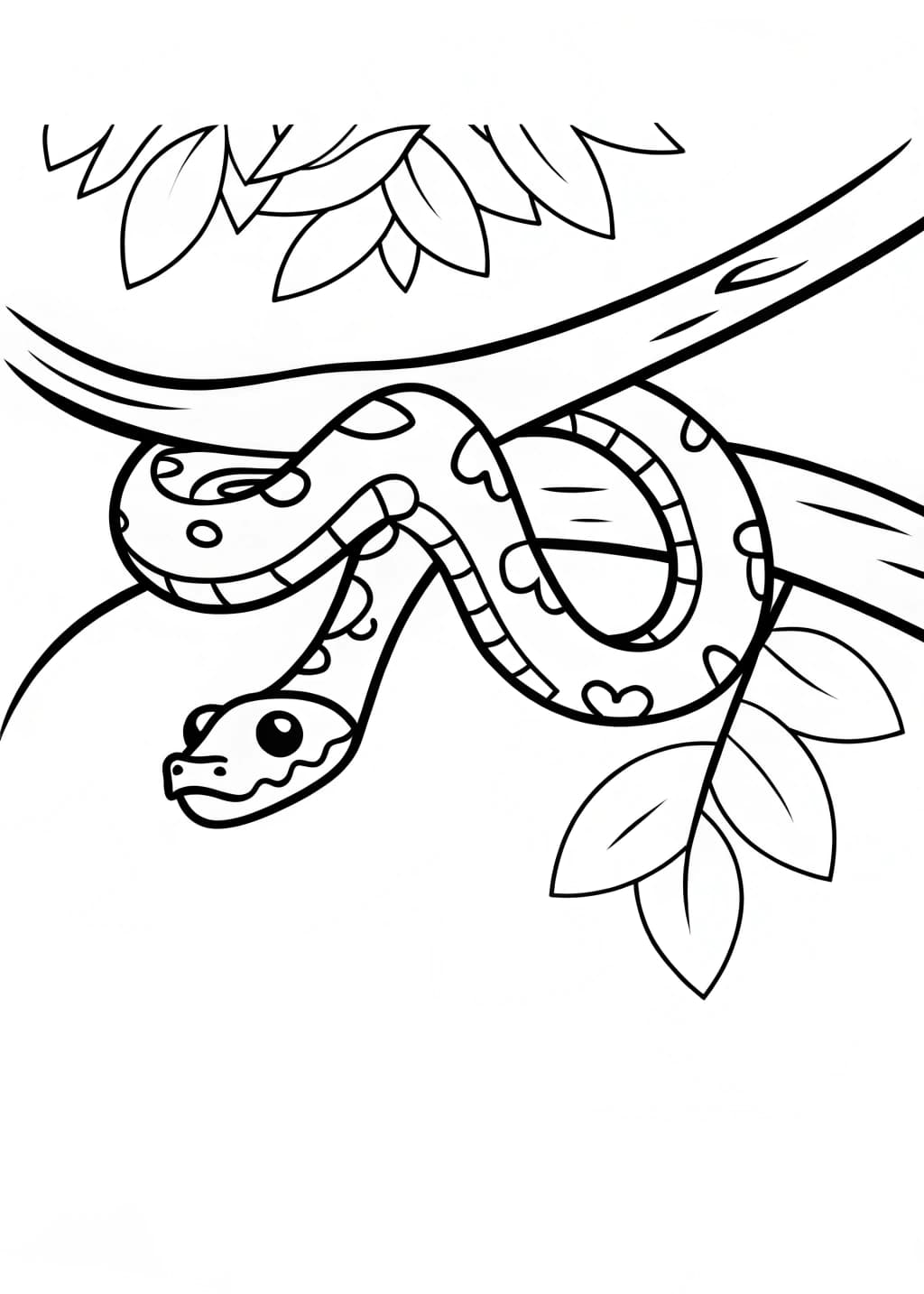 Anaconda Coloring Page