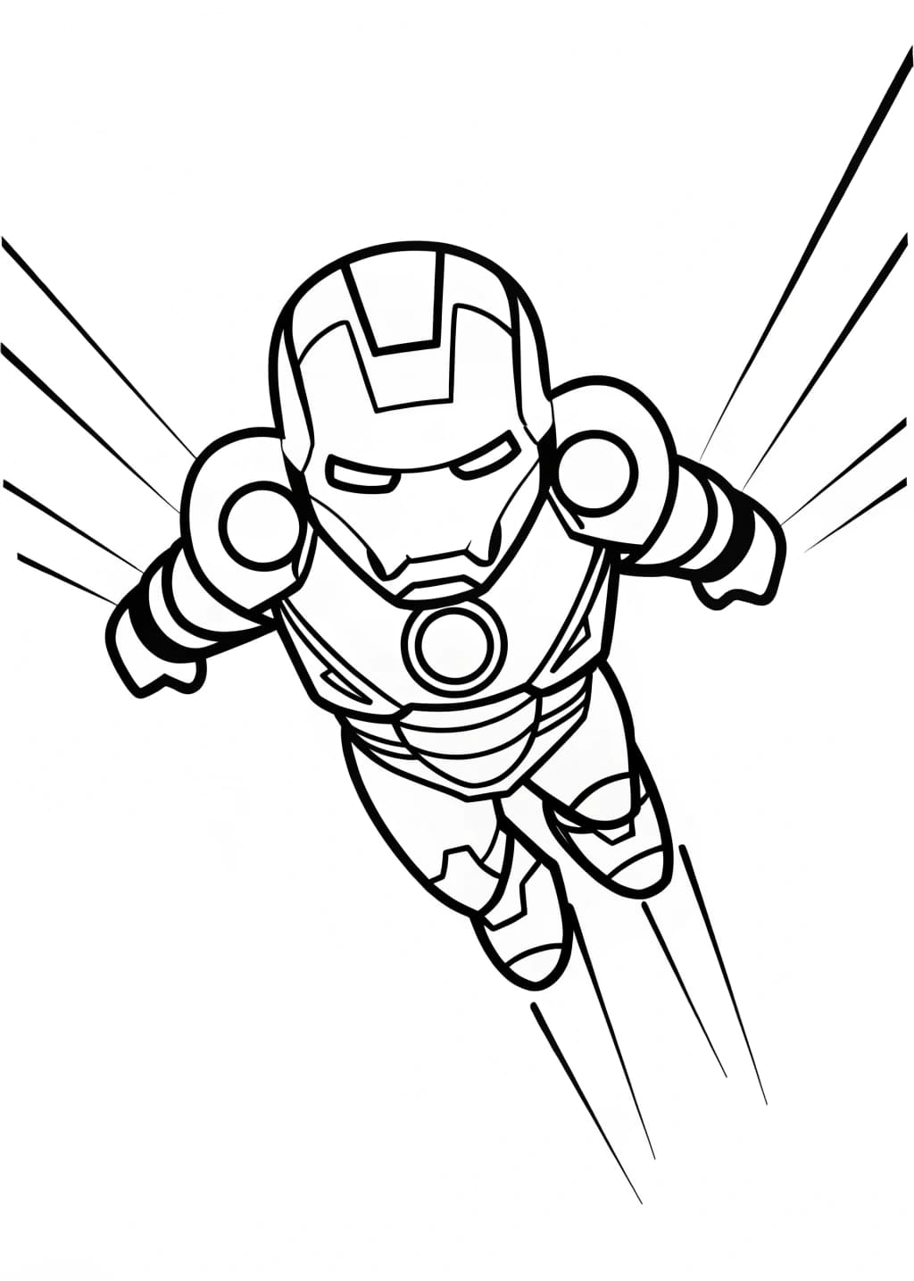 Avengers Iron Man Coloring Page