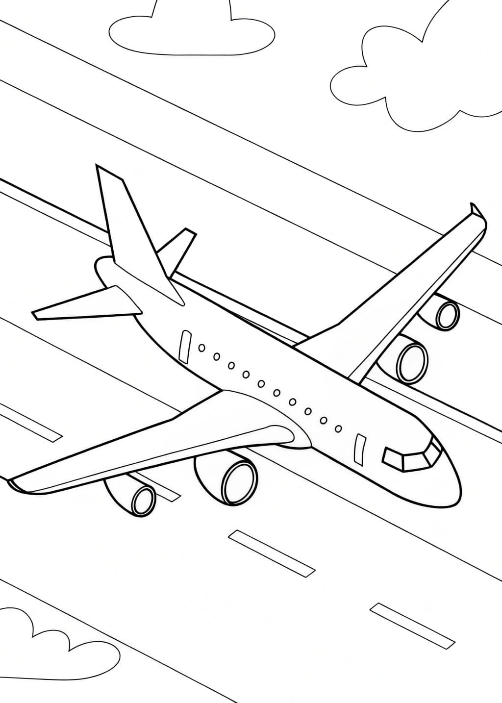 Boeing 737 Coloring Page