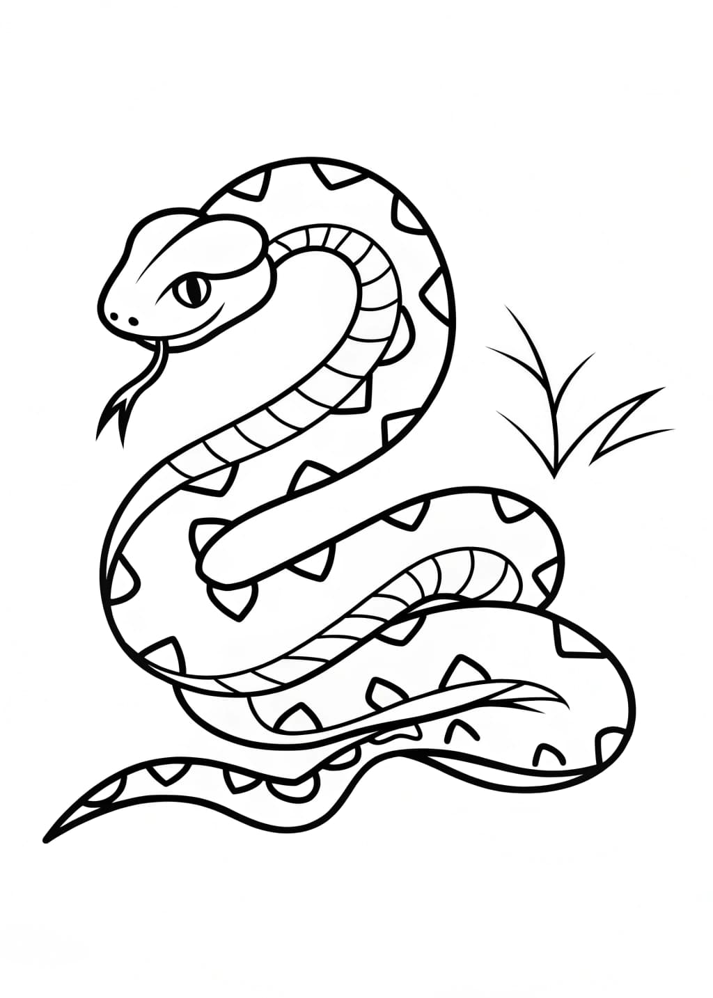 Cool Snake Coloring Page