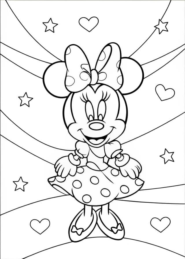 10 Minnie Mouse Coloring Pages (Free PDF Printables)