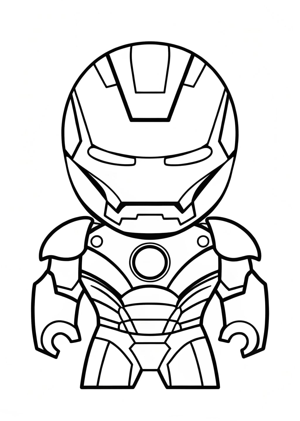 Easy Iron Man Sketch Drawing