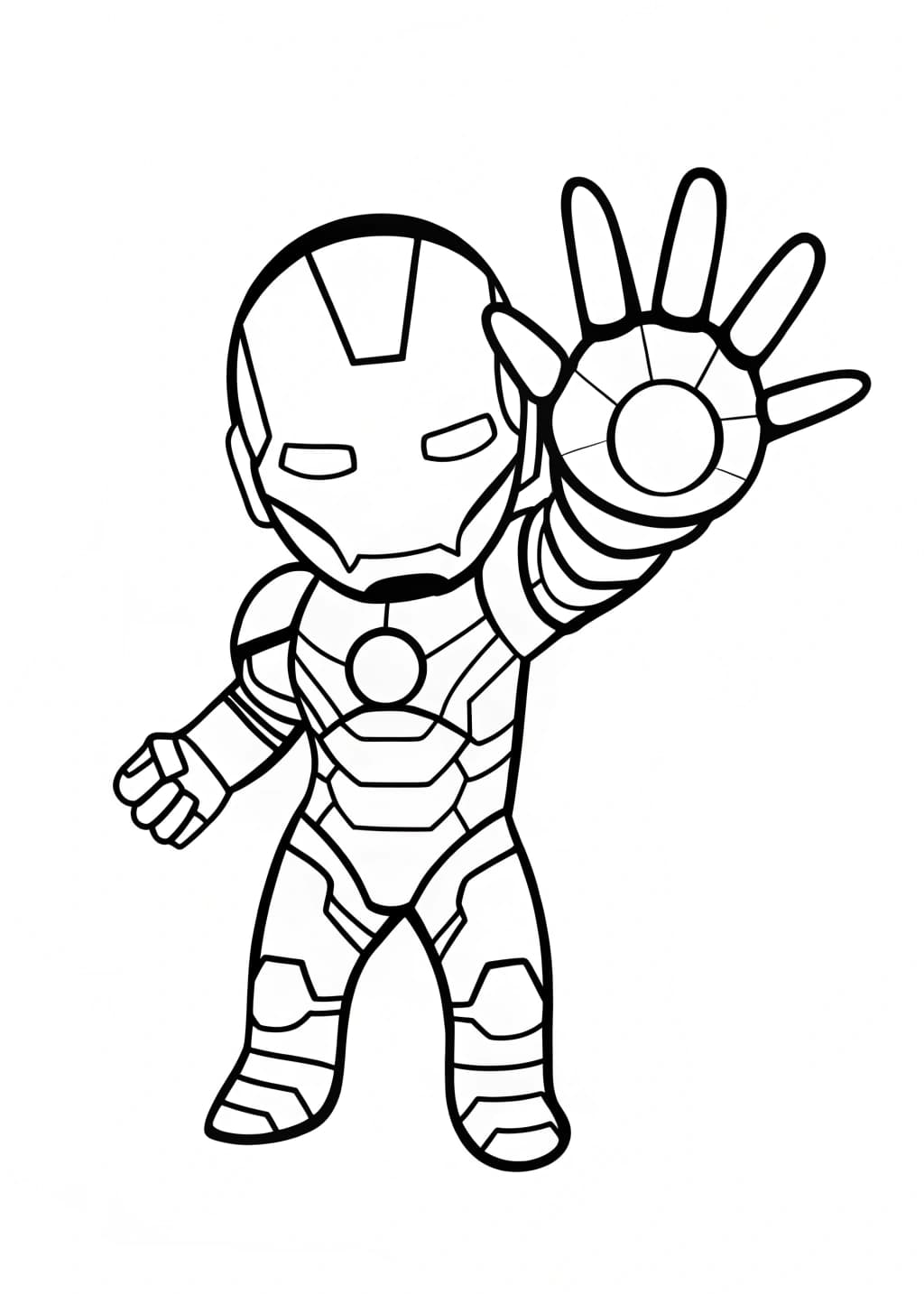 Endgame Iron Man Coloring Page
