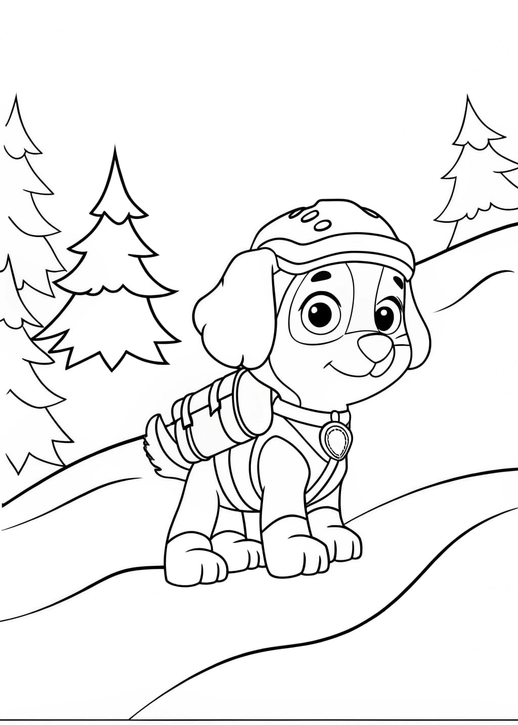 Everest Paw Patrol Coloring Page