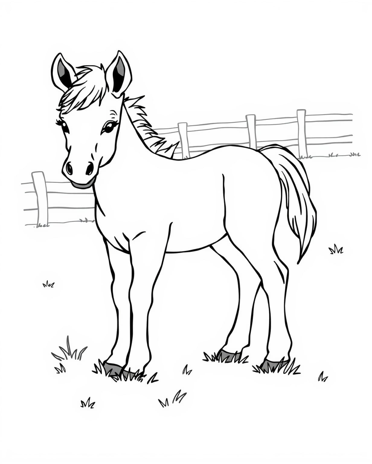 Foal Coloring Page