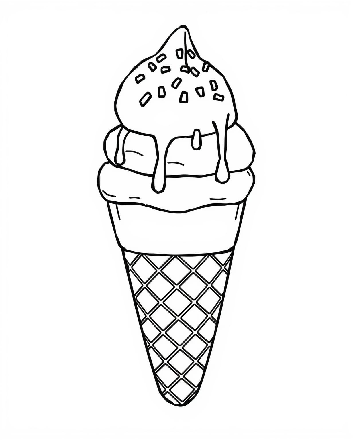 Fun and Creative Cone Coloring Page