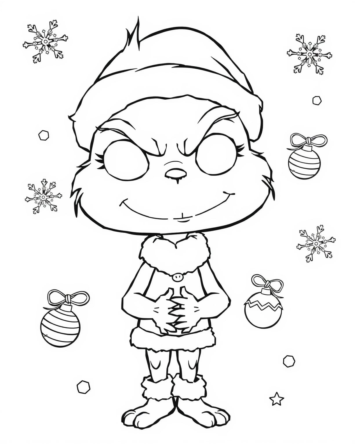 Funko Grinch Coloring Page