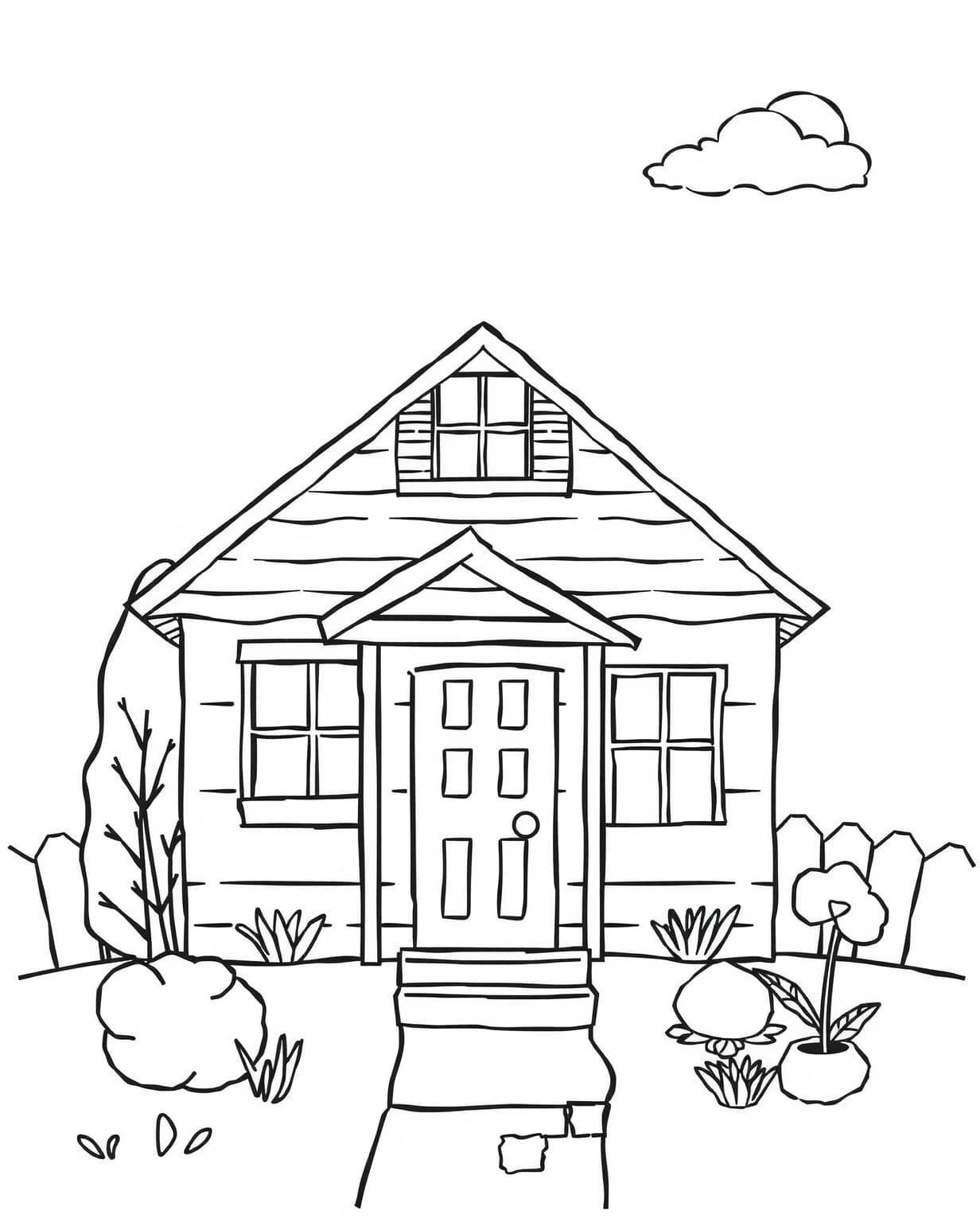 Home Coloring Page