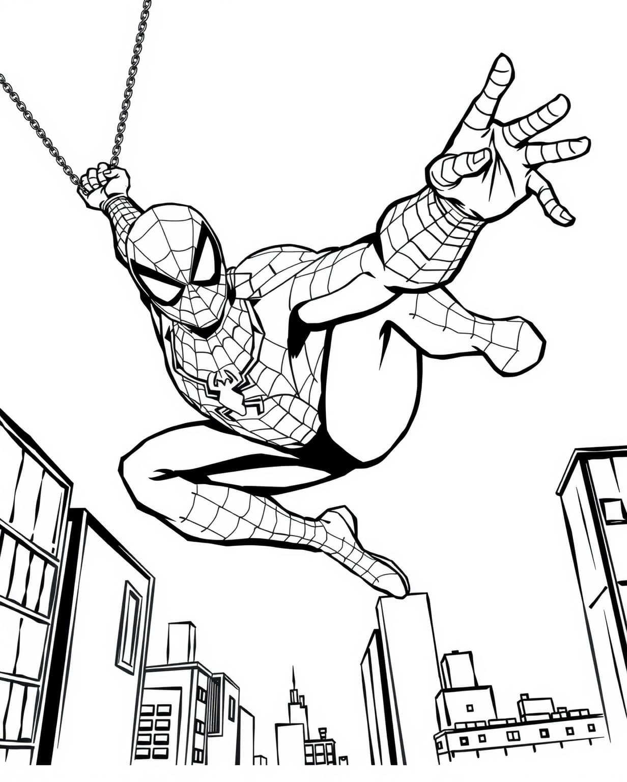 Homecoming Spiderman Coloring Page