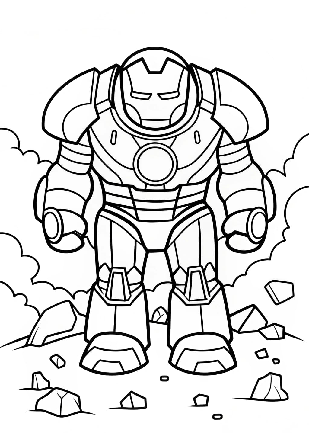 Hulkbuster Coloring Page