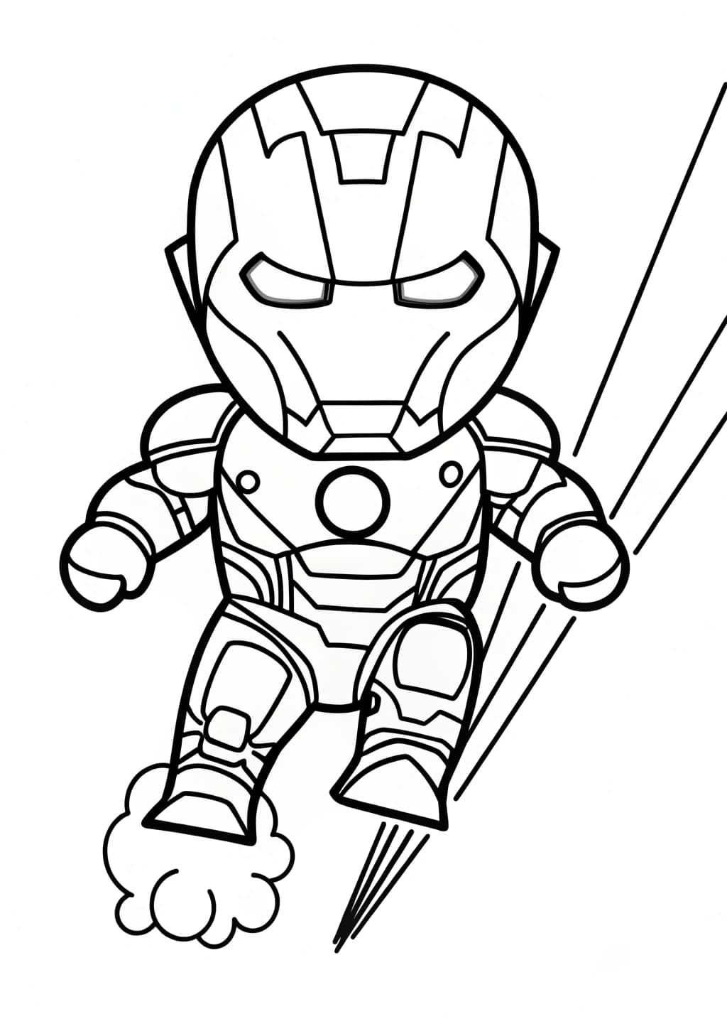 Infinity War Iron Man Coloring Page