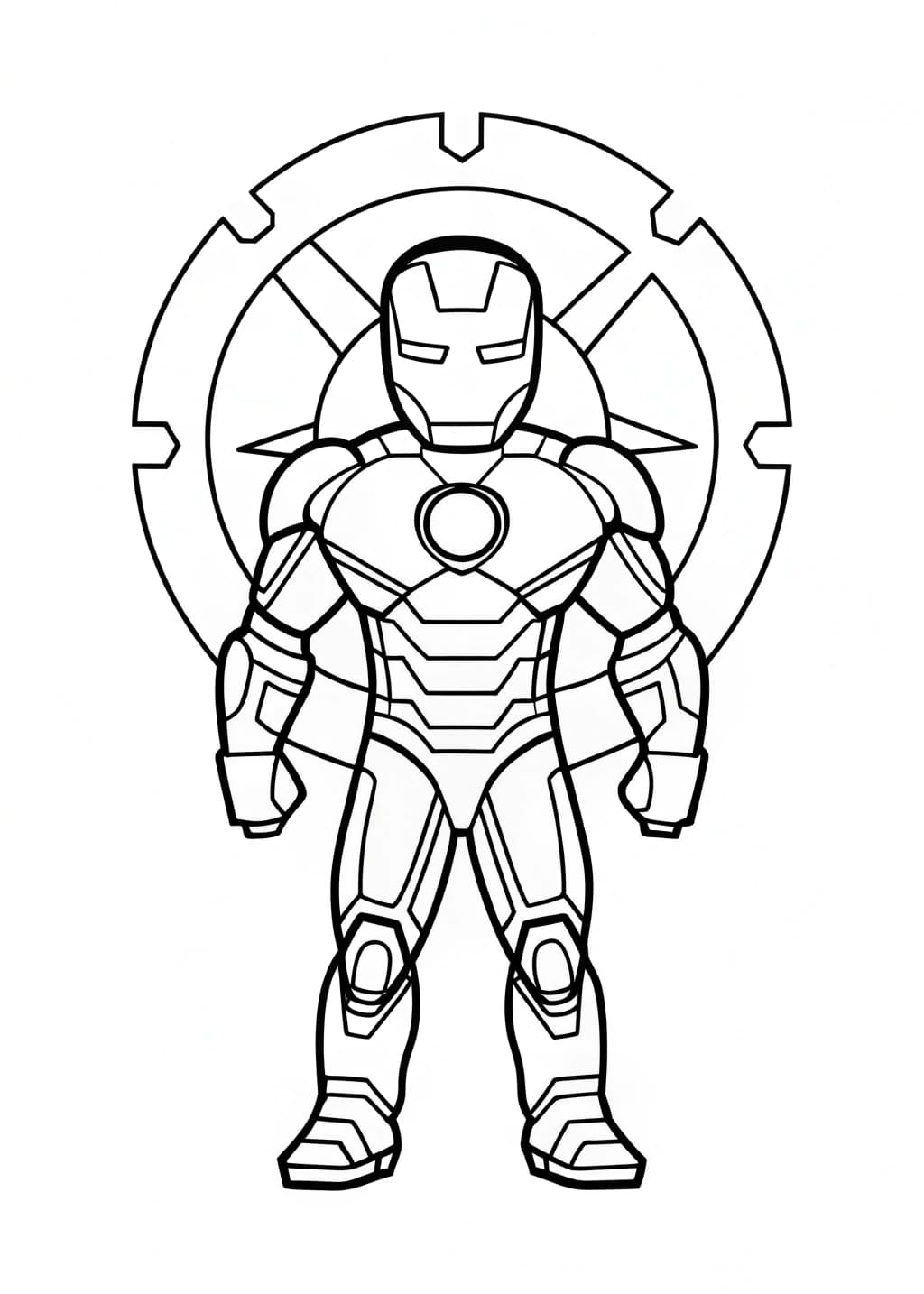 Iron Man Suit Coloring Page