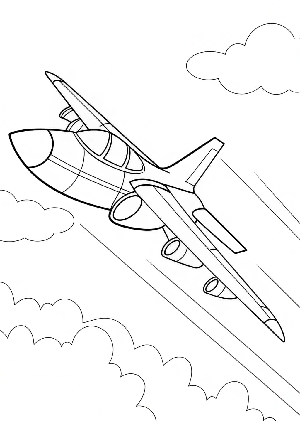 Jet Coloring Page