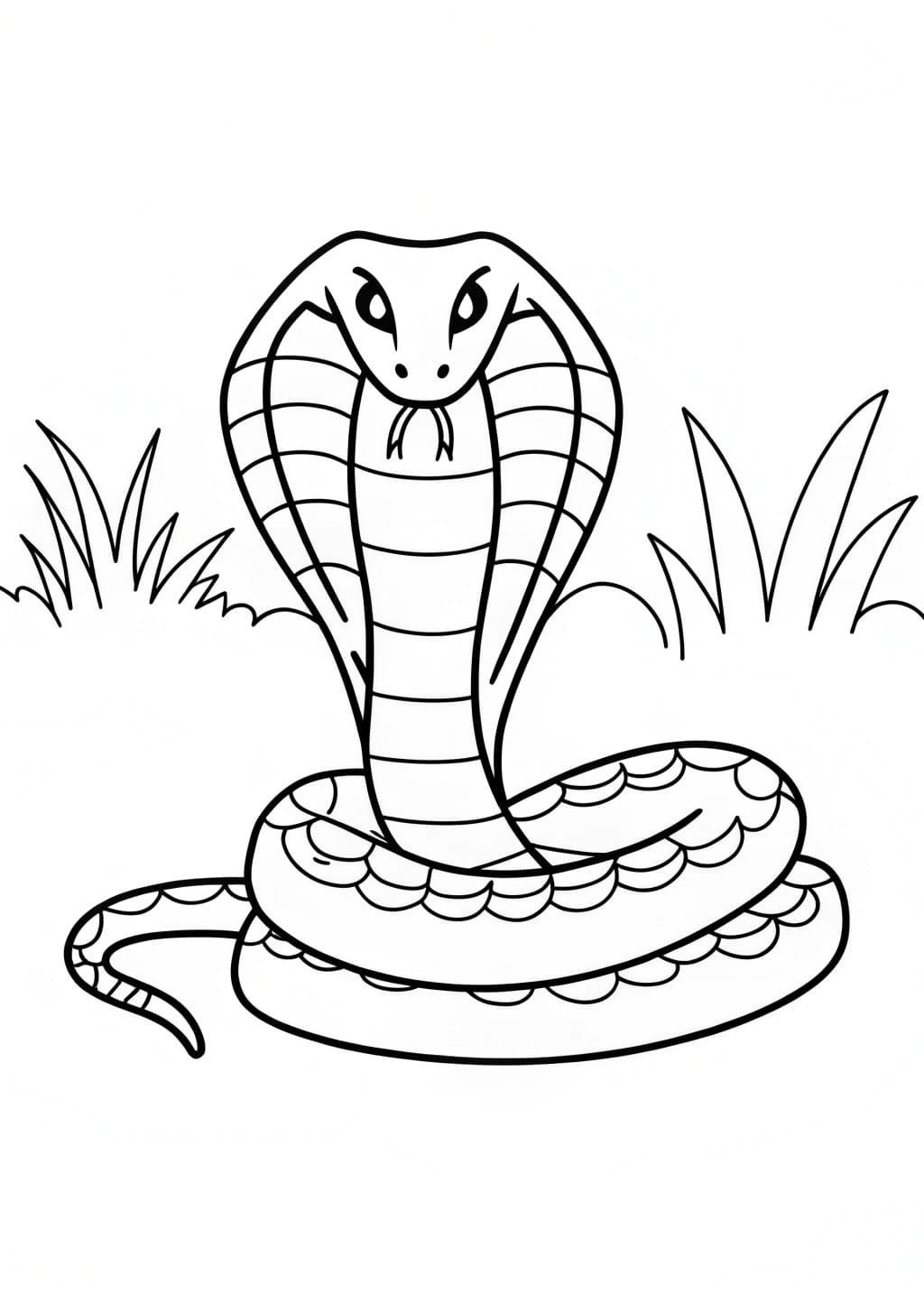 King Cobra Coloring Page