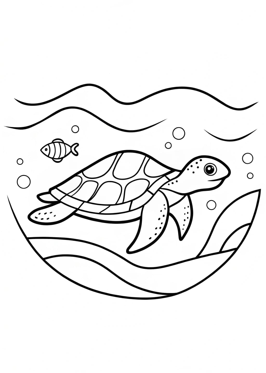 Leatherback Sea Turtle Coloring Page