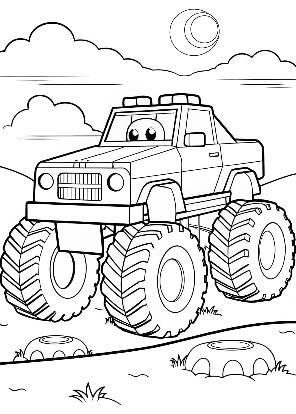 LEGO Monster Truck Coloring Page