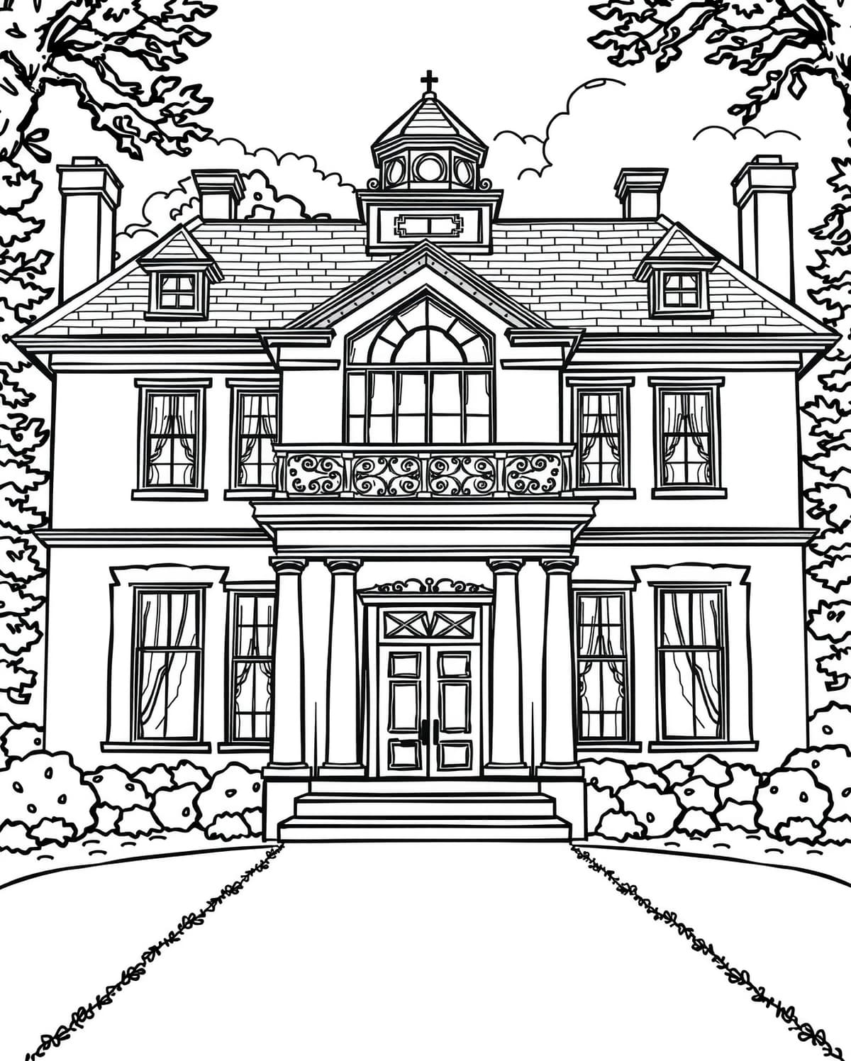 15 House Coloring Pages (Free PDF Printables)