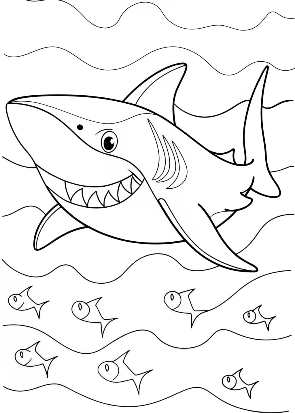 Megalodon Coloring Page