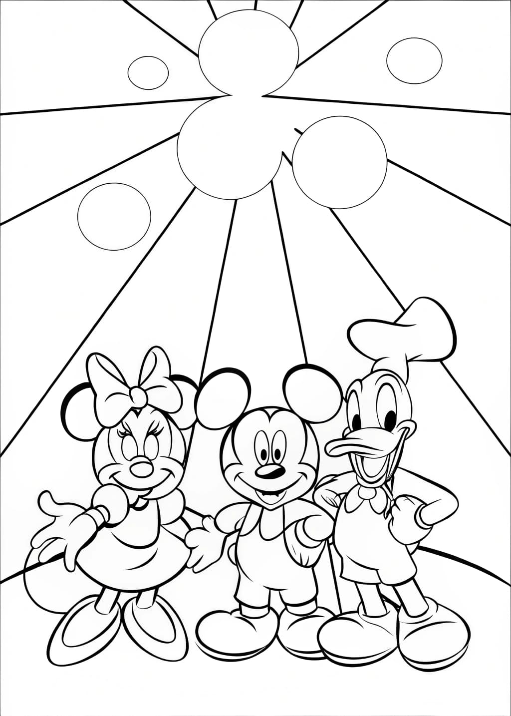 Mickey And Friends Coloring Page