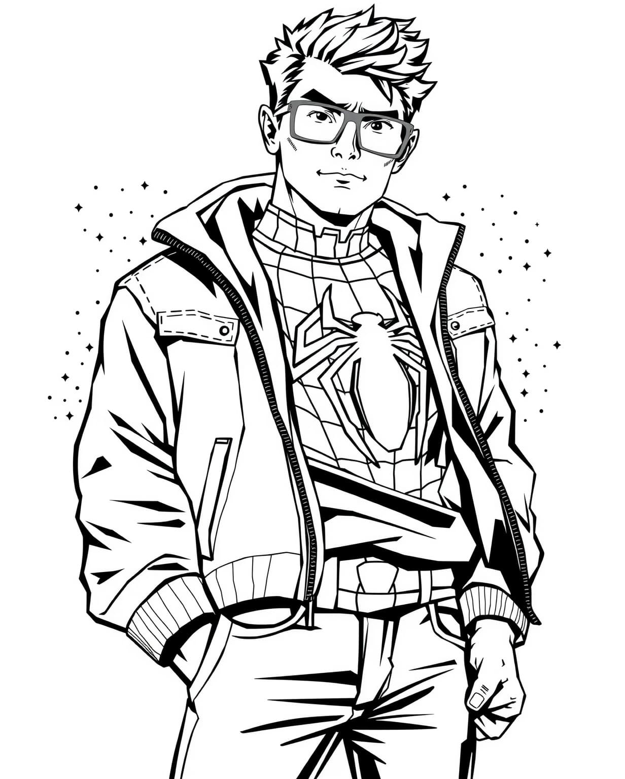 Peter Parker Coloring Page