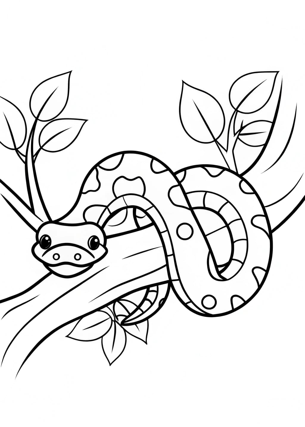 Python Coloring Page