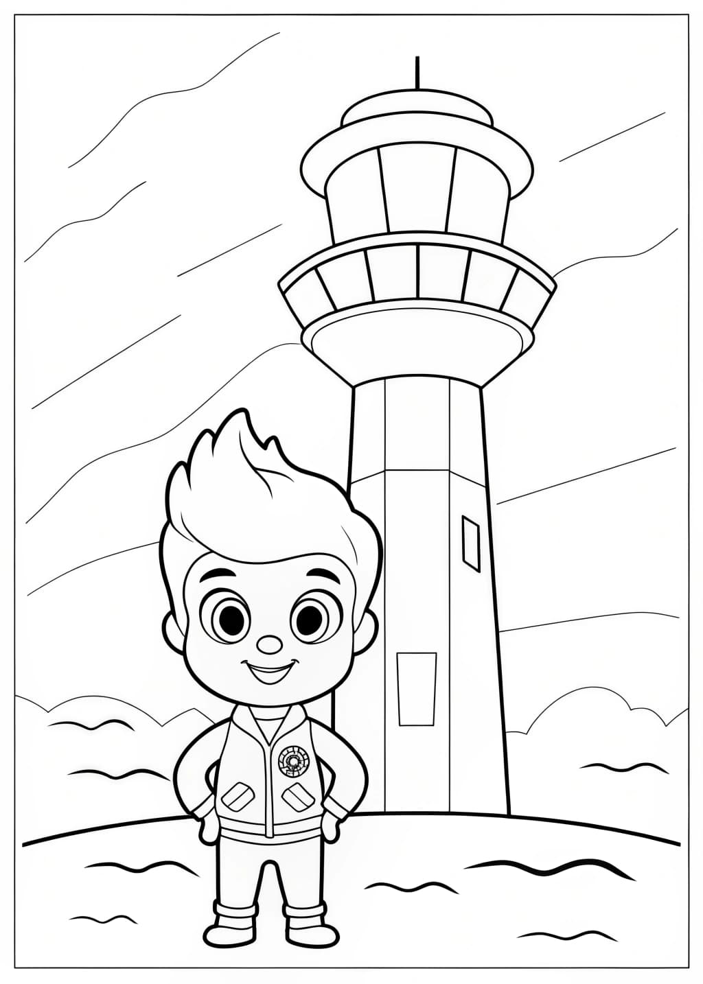 Ryder Paw Patrol Coloring Page