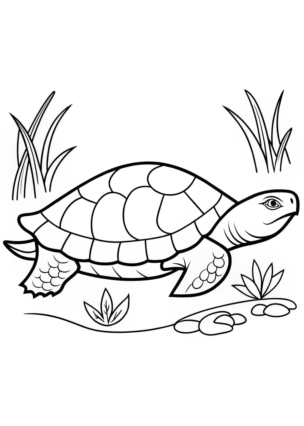 Snapping Turtle Coloring Page