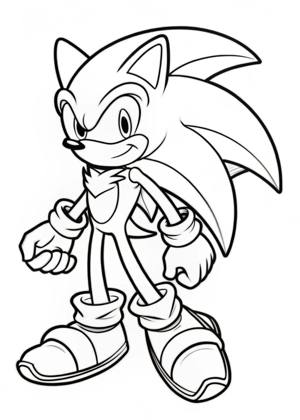 Sonic X Adventure Coloring Sheet