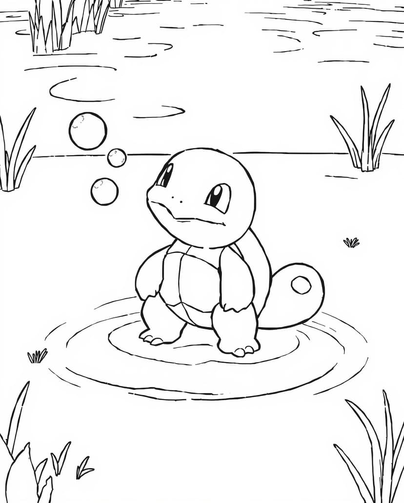 7 Squirtle Coloring Pages - Free Printables - ColoringPagesPro