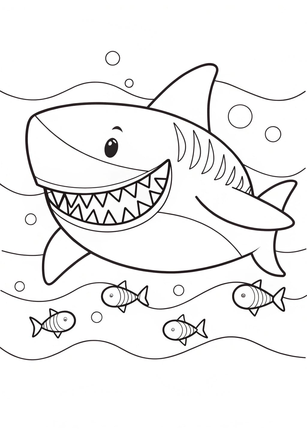 Toothy Grin Coloring Page