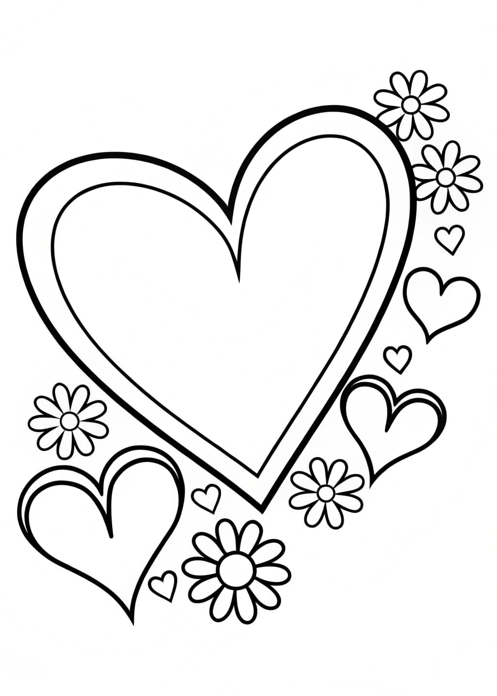 Valentine's Day Heart Coloring Page