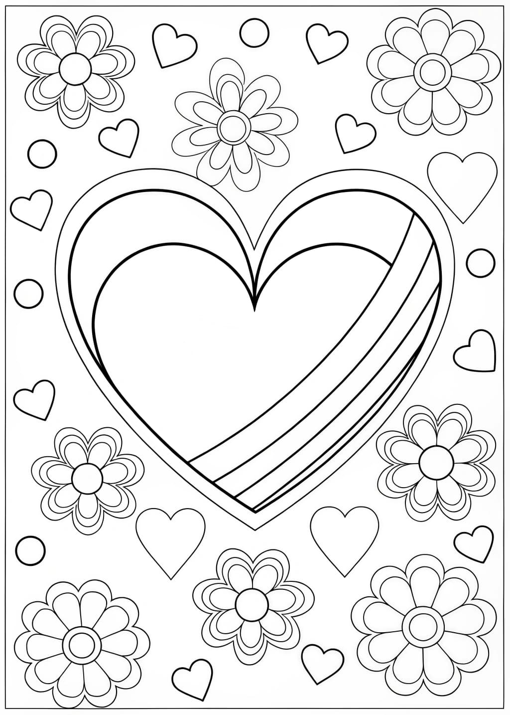 Valentine's Heart Coloring Page