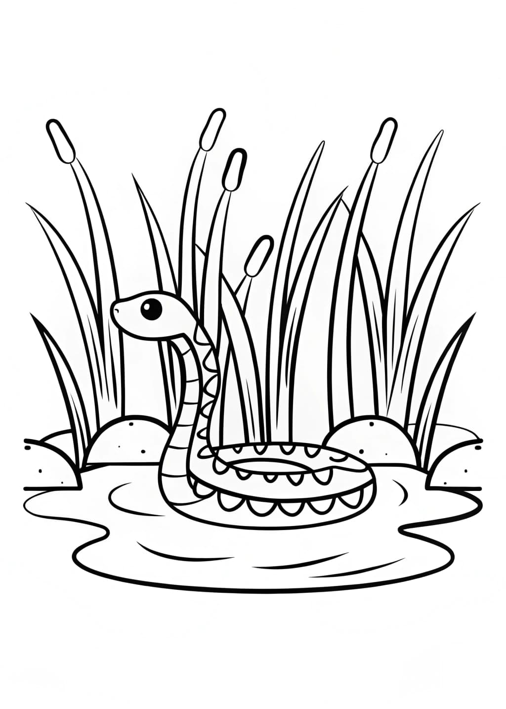 Water Snake Coloring Page