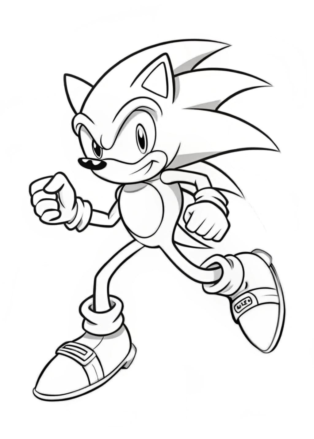 Stunning Sonic The Movie Coloring Picture