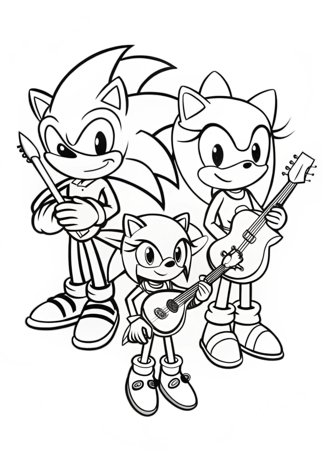 Unique Sonic Underground Coloring Sheet